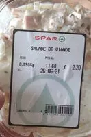 Mängden socker i Salade de viande