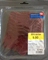 Mängden socker i Viande des Grisons