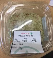 Mängden socker i Taboulé orientale