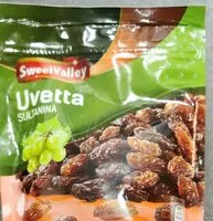 Mängden socker i Uvetta