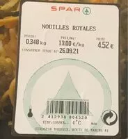 Mängden socker i Nouilles Royales