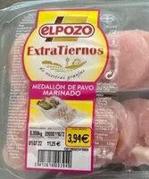 Mängden socker i Medallón pavo