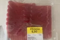 Mängden socker i Viande des Grisons