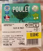 Mängden socker i Filets de poulet