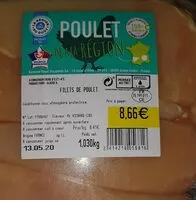 Mängden socker i Filets de poulet