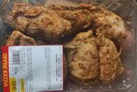 Mängden socker i Haut de cuisses de poulet assaisonnés à la provencale, crus