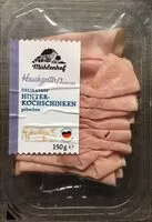 Mängden socker i Hinterkochschinken