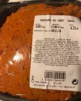 Mängden socker i Filet americain preparé du chef