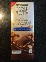 Mängden socker i Chocolat Composé Vollmilch Mandel