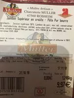 Mängden socker i Jambon Supérieur en croûte