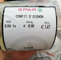 Mängden socker i Confit d'oignon