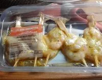 Mängden socker i Brochettes de crevettes à l'indienne