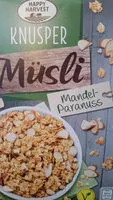 Mängden socker i Knusper Müsli Mandel-Paranuss