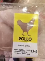 Mängden socker i Pechugas enteras de pollo