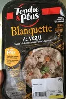 Mängden socker i Blanquette de veau, sauce à la Crème et aux petits légumes