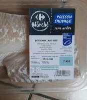 Mängden socker i Dos de cabillaud msc