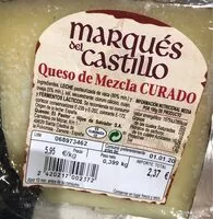 Mängden socker i Queso de mezcla curado