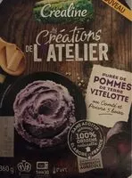 Mängden socker i Purée pomme de terre vitelotte