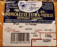 Mängden socker i Mimolette extra vieille