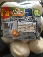 Mängden socker i Champignon de Paris Blanc