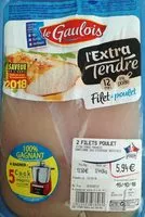 Mängden socker i Filet de poulet l'extra tendre