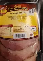 Mängden socker i Rôti de porc cuit 4 tranches