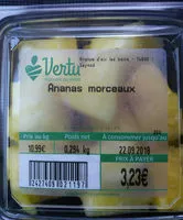 Mängden socker i Ananas Morceaux