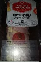 Mängden socker i Roti de porc façon orloff
