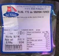 Mängden socker i Plaq. FTS de SAUMON FUMES