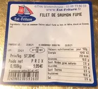 Mängden socker i Filet de saumon fume