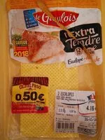 Mängden socker i Escalopes extra tendre marinees