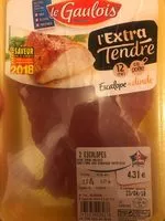 Mängden socker i Escalope de dinde