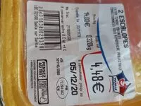 Mängden socker i Escalope de dinde