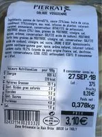 Mängden socker i Salade vosgienne