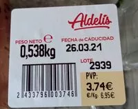 Mängden socker i Pechuga de pavo marinadas