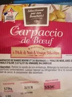Mängden socker i Carpaccio de bœuf