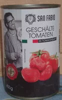 Mängden socker i Tomaten, geschält