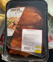 Mängden socker i Filets de poulet marinés tomate origan