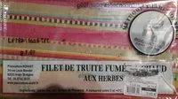 Mängden socker i Filet de truite fumé aux herbes