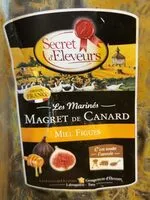 Mängden socker i Magret de canard mariné aux figues saveur miel