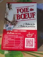 Mängden socker i Foie de bœuf