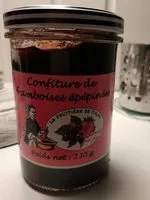 Mängden socker i Confiture de framboises épépinées