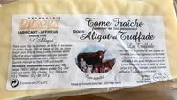 Mängden socker i Tome fraiche au lait pasteurisé pour aligot ou truffade