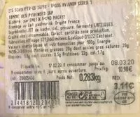 Mängden socker i Tomme des Pyrénées IGP