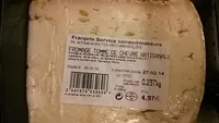 Mängden socker i Tomme de chevre artisanale