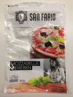 Mängden socker i Mozzarella Gerieben