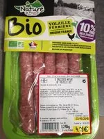 Mängden socker i Saucisses nature de volaille Bio