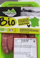 Mängden socker i Saucisse nature de volaille bio