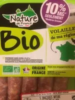 Mängden socker i Saucisse nature de volaille bio