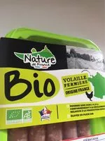 Mängden socker i Saucisses de volaille bio